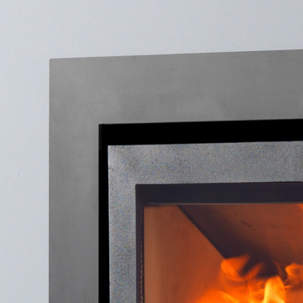 3 Sided BLACK 75mm Trim to Fit : PureVision BPV5i Inset Stove