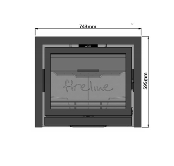 3 sided Standard Trim to fit Fireline FPi8 Inset Stove