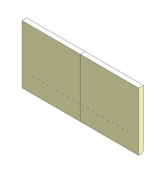 PAIR of Rear Lining Bricks for Aspect 14 Eco Stove