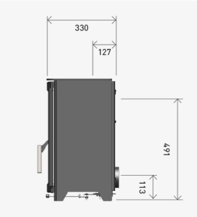 Parkray Aspect 5 COMPACT Eco - 5kw nom Wood Burning Stove