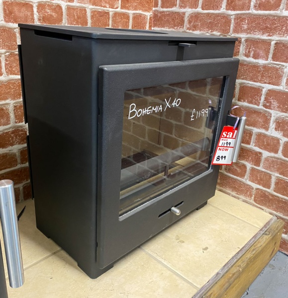 Bohemia X40 Cube with Cast Iron Door - 5kw Multi Fuel Stove - BRAND NEW EX DISPLAY