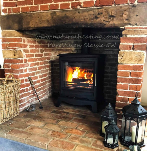 Charlton and Jenrick PureVision CLASSIC 5 Wide - 5kw Multifuel Stove