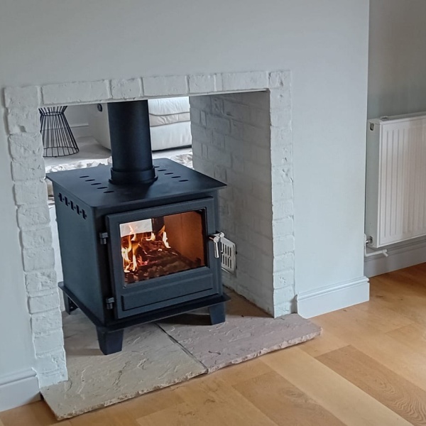 Clock Blithfield DOUBLE SIDED 10kw Wood Burning & Multi Fuel Stove