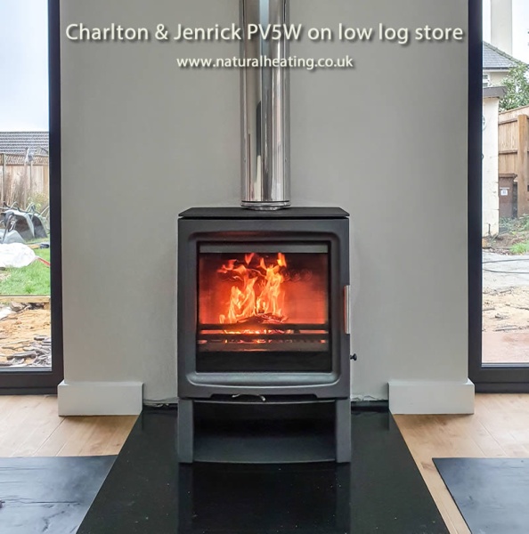 Charlton & Jenrick PureVision PV5W GREY Multi fuel Stove - SALE - BRAND NEW / BOXED / FULL WARRANTY