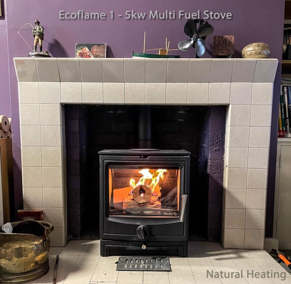 EcoFlame 1 Multi Fuel Stove - 5kw - EcoDesign 2022 / DEFRA Approved