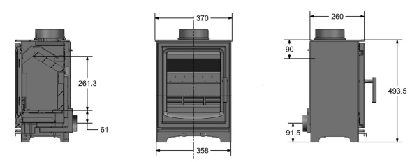 EcoFlame 2 Mini - 4kw Multifuel Stove / Eco2022 - BRAND NEW - EX SHOP DISPLAY