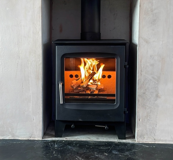 Charlton & Jenrick Go Eco Excel Modern Door 5Kw Multi Fuel Stove