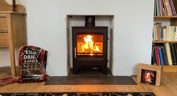 Charlton & Jenrick Go Eco Excel Modern Door 5Kw Multi Fuel Stove