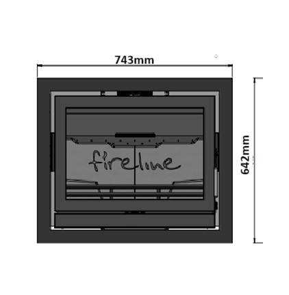 Charlton & Jenrick Fireline FPi8-3 8kw Multifuel Inset Stove