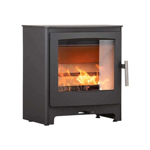 Heta Ambition 8 (8kw nominal) Wood Burning Stove - BLACK