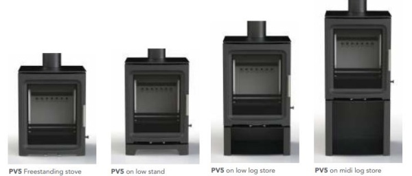 Charlton & Jenrick PureVision BPV5 - 5kw Multi fuel Stove