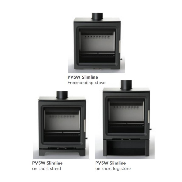 80mm Stand for Purevision BPV5W Slimline 5kw Multi Fuel Stove