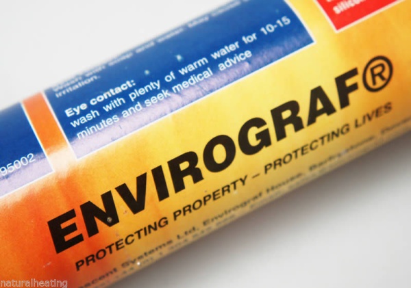 CLEAR - ENVIROGRAF Silicone Fireproof Sealant: Temperature Range -40deg C to +1200deg C