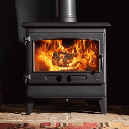 Dean Forge Croft Clearburn Slimline 5 - 5kw ECO - ROLLED TOP Wood Burning Stove