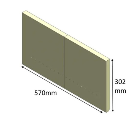 PAIR of Rear Lining Bricks for Aspect 8 Eco Stove