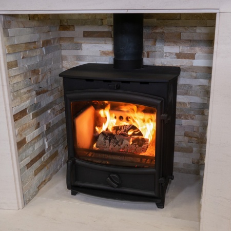 Charlton & Jenrick Fireline FX8 multi fuel stove - 8kw with Arch Door Eco 2022 / DEFRA - BRAND NEW / EX SHOP DISPLAY