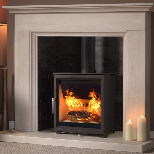 Charlton & Jenrick  - Woodtec 5 WIDE - 5kw nominal (3.8 > 7kw) Wood Burning Stove